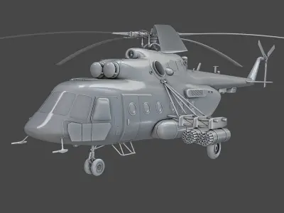 Helicopter Mi-8 AMTSH 3D model