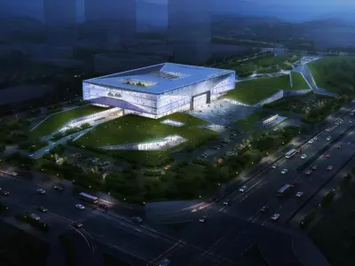 SU model of the Civic Center commercial office building 3D model