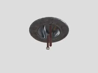 Medieval Sallet Low-poly 3D model