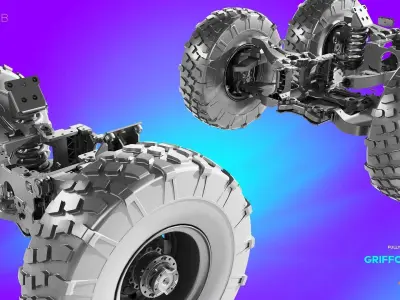 VBMR Griffon French Six-Wheel Armoured Vehicle 3D model