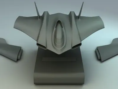 Bomber Model - Printable 3D print model