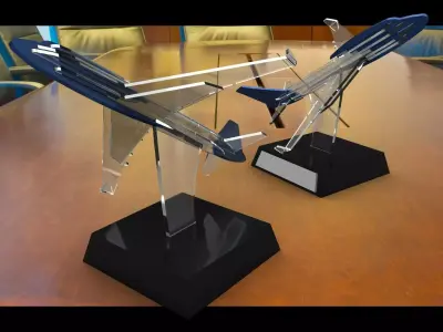 airplane trophie 3D model
