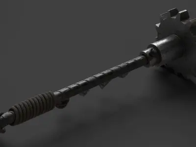 Modifiable Strike Weapon 08 Low-poly 3D model