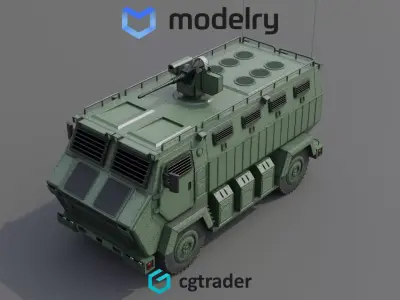 Military MRAP 3D model