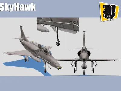 Skyhawk Airforce Battleplane 3D model