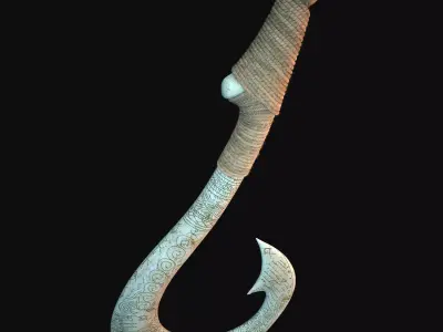 Maui hook 3D model