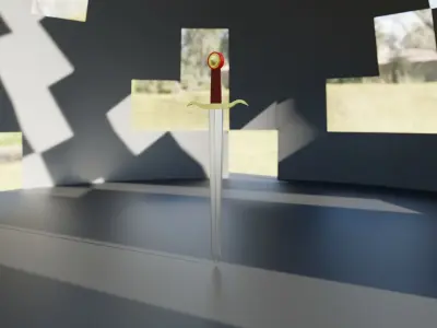 Whitcher Sword Free 3D model