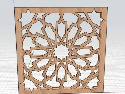 islami pattern Free 3D model