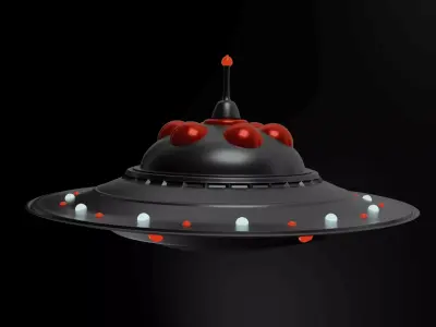 SciFi Lab Asset Pack Cryo Pod and Control Desk plus FREE UFO  3D model
