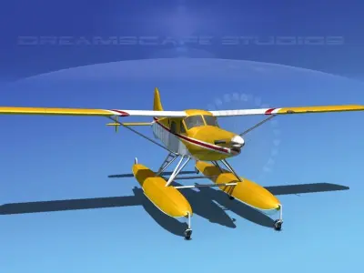 DeHavilland DHC-2 Turbo Beaver V19 3D model