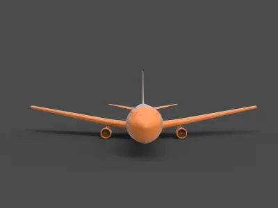 Boeing 767 3D print model