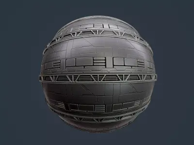 Sci-Fi Military Seamless PBR Texture 111 Texture