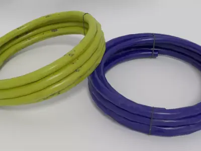 Low poly PVC gas or water pipes Low-poly 3D model