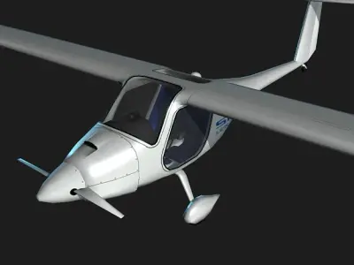 Pipistrel sinus Low-poly 3D model