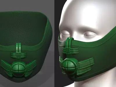 Helmet scifi military combat 3d Low-poly 3D model