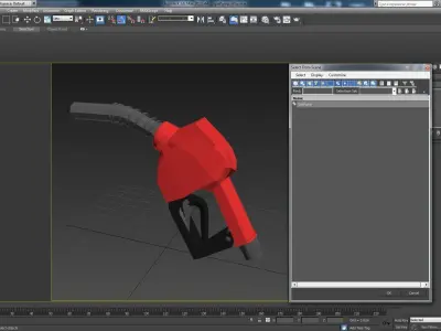 Gas Pump Low-poly 3D model