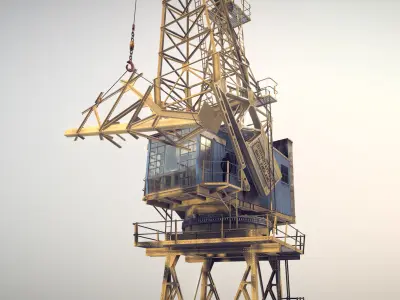 Crane STOTHERT-PITT livery ver-2 Low-poly 3D model