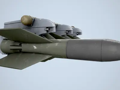 AGM-22 Missiles Low-poly 3D model