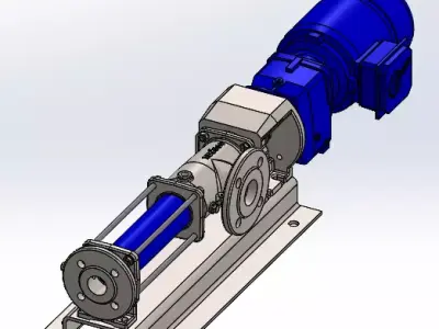 Seepex Progressive Cavity Pump 3D model