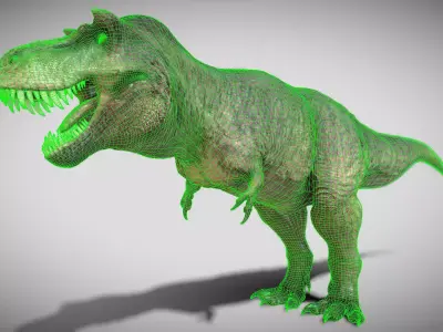 Tyrannosaurus rex Scotty Elder Low-poly 3D model
