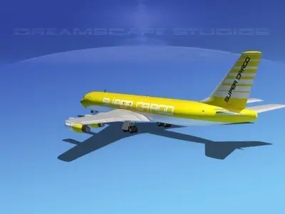 Boeing 707 Super Cargo 3D model