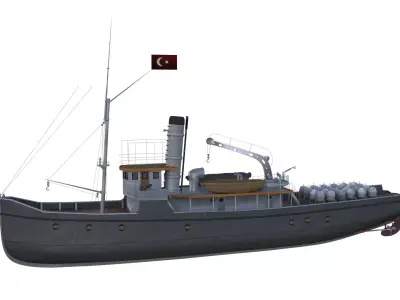 nusret mayin gemisi 3D model