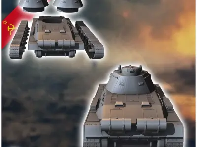 T-34M A-43 - Soviet army WW2 Second World East front Ostfront RP 3D print model