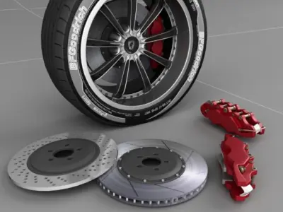 Wheel concept 1 3D model