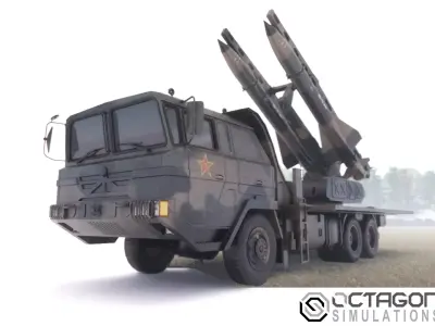 HQ-12 KS-1 Low-poly 3D model