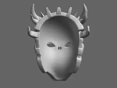 Biomech Void Skull Mask Wearable Cybernetic Sci Fi Armor STL 3D print model