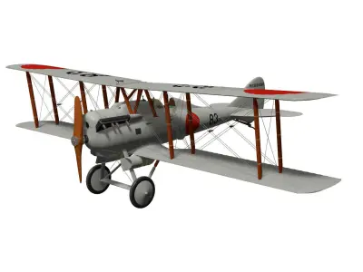 Nakajima Ko-4 Fighter 3D model