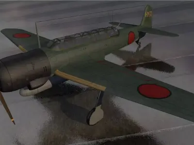 Nakajima C6N1 Saiun - aka Myrt 3D model