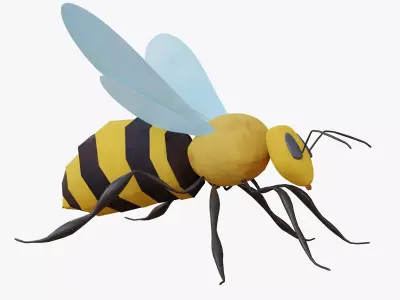 Bee Cartoon 3D model