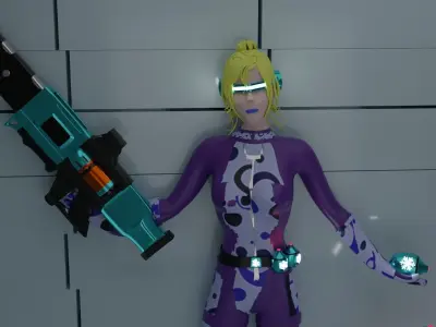Alberta Glacial Bubble Gunner Low-poly 3D model