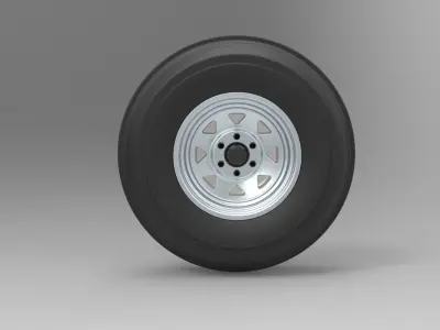 Front wheel for Dune Buggy 3D model