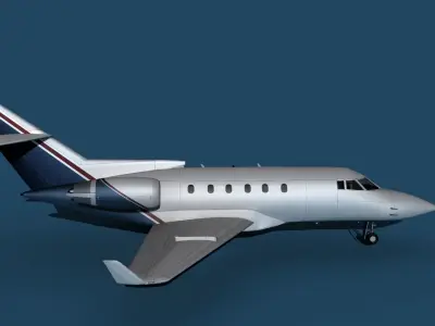Hawker Siddley 800SR V08 3D model