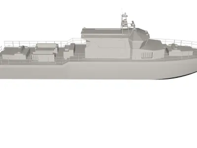 Boat concept 3D model