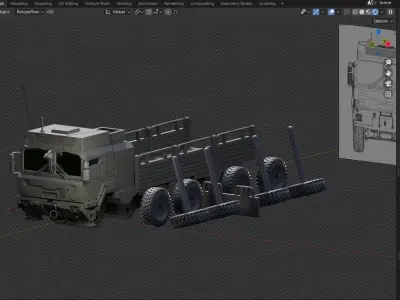 RMMV HX Military Truck 3D print model