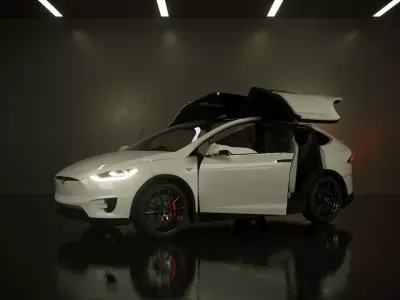 Tesla Model X 2016 Free 3D model
