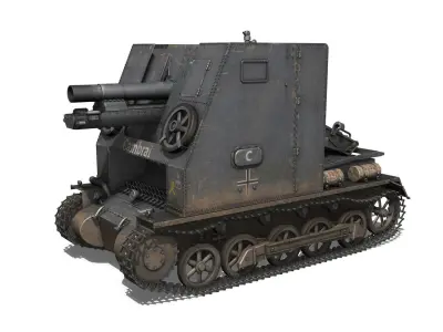Sturmpanzer 1 Bison Cambrai- 2 PzDiv 3D model