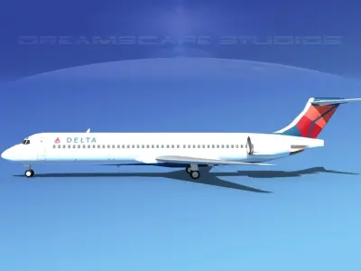 McDonnell Douglas MD-87 Delta 2 3D model
