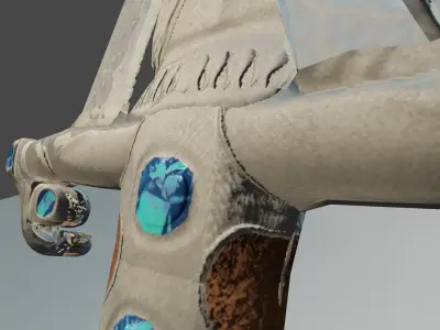 Mooncasters Claymore Low-poly 3D model