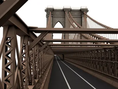 Brooklyn Bridge 3D model