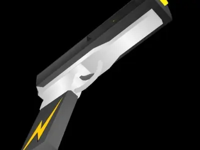 Electric Pistol Free low-poly 3D model