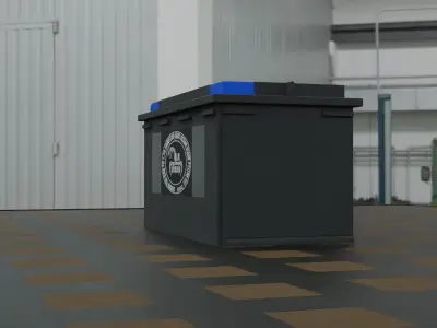 Car Battery Free low-poly 3D model