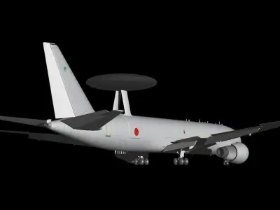 Japan Air Self-Defense Force 2Way Kc767 and E3 3D model