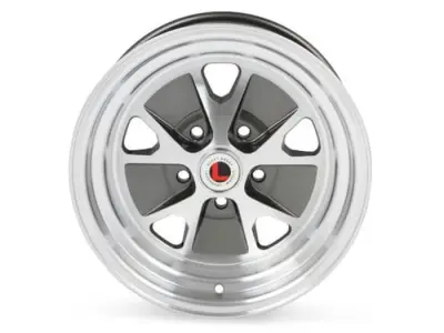 Legendary Wheel Co Styled Alloy Wheel Cahrcoal Machined 3D model