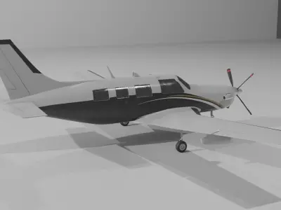Plain Piper PA-46 3D Model Free 3D model