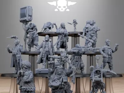GrimCorp Scrap Operatives 3D print model