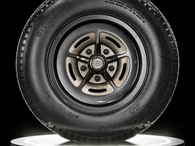 Dunlop 271 CR65 600L 15 R7 Revamped 3D model